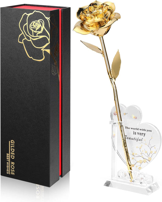 24K Dipped Golden Real Rose-Gifts for Her